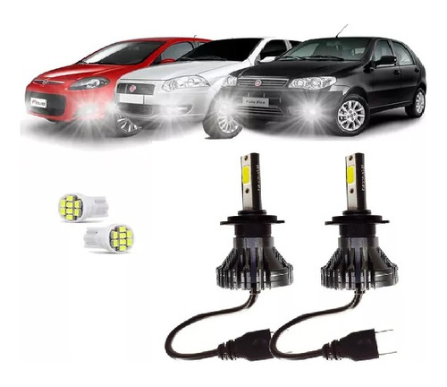 Kit Super Led Palio Fire 2007 2008 2009 2010 Farol De Milha