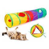 Juguete Para Mascotas Túnel Labirinto Para Gatos Colorido