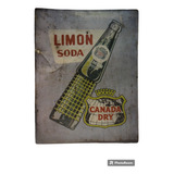 Letrero Cartel Antiguo, Limon Soda- Vintage