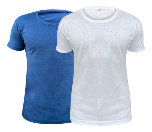 Kit 2 Camiseta Basica Masculina Slim Fit 100%algodão Peruana