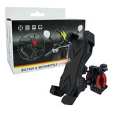 Soporte Base Celular Universal Motocicleta Bicicleta Bk001 Color Negro