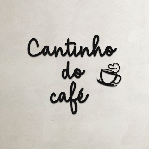 Cantinho Do Café Mod 7 Pequeno Letras Mdf 3mm