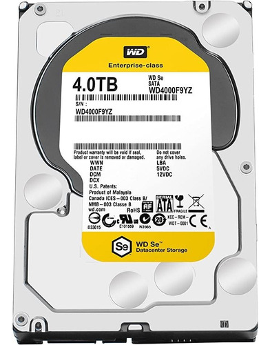 Disco Duro Wd Se 4 Tb Datacenter - 7200 Rpm Sata 6 Gb / S 64