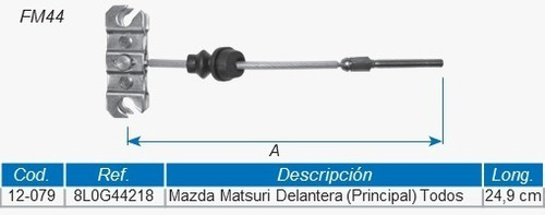 Guaya Freno De Mano Mazda 626 Matsuri Delan. Principal Todos Foto 5