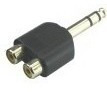 Plug Adaptador 2 Rca  Para  P10 Stéreo Macho