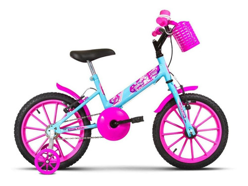 Bicicleta Infantil Menina Ultra Kids T Aro 16 Pro Tork Branco E Rosa