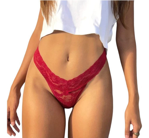 Tanga Sexy De Encaje Para Mujer Sin Costura Braga 3 Pz Color