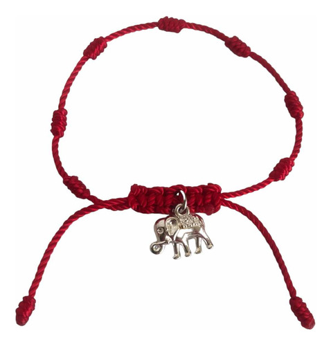 Pulsera 7 Nudos Con Elefante Prosperidad Protección Riqueza