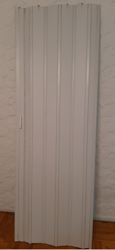 Puertas Plegables Pvc Reforzado 0,65x2,00 Mts - Color Blanco