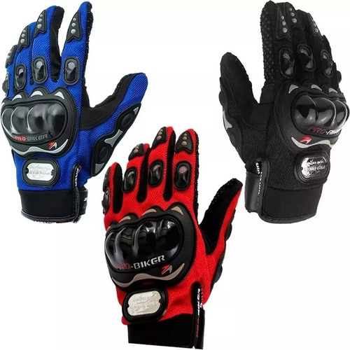 Guantes Probiker C/prot.negro Talle Xxl Antrax Motos