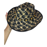 Sombrero Cowboy Negro Con Cordón Cod8009