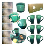 Set Desayuno Taza Caja Regalo Artesanal Kit Cerámica Kvjp036