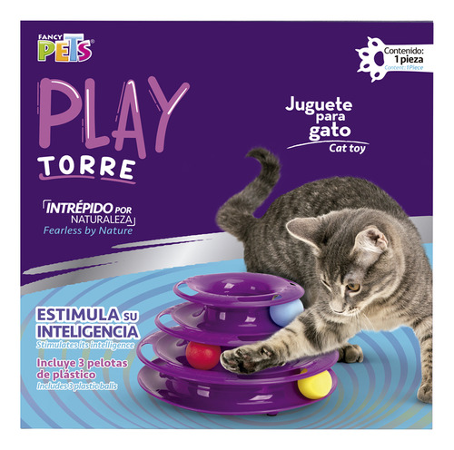 Fancy Pets Juguete Para Gatos Interactivo Torre Play 50 Cms