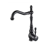 Llave Monomando Lavaplatos Vanitorio Vintage Oiled Black Fk