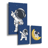 Retablos En Alta Resolucion Astronautas Habitaciones Niños