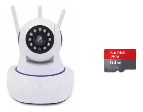 Combo Camara 3 Antenas V380   + Memoria Sd Sandisk  64g 