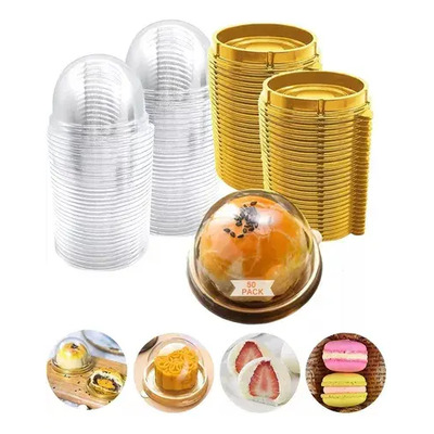 50 Vasos Con Domo Estándar Cupcake Caja Individual | MercadoLibre