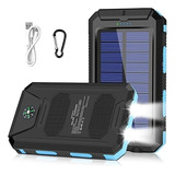 Cargador Portátil Solar De 20000 Mah 2 Puertos Usb