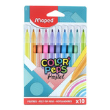 Marcadores Maped Color Peps Pastel Cont. 10 Piezas