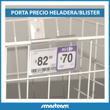 Porta Precio Heladera Canasto Blister 80 Mm X 40 Mm Por 50u