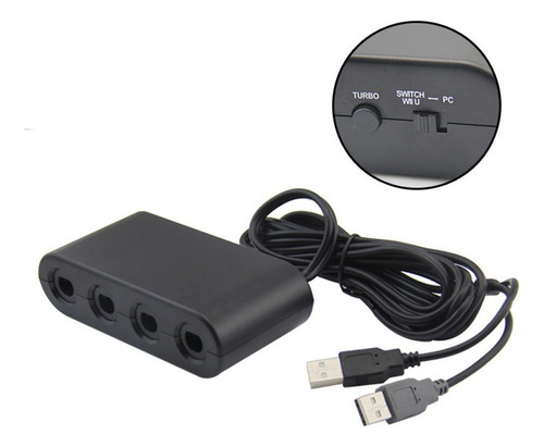 Ngc Turn Wiiu Convertidor For Juegos De Pc, Controlador Gc