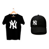 Playera Y Gorra Unisex Ny Yankees New York Beisbol