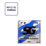 Kit 12 Cordas Aço P/guitarra 1a Mi 010 Sg 5093