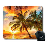 Mouse Pad Personalizado, Paradise Playa Con Palmeras