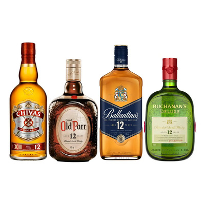 Whisky Chivas Regal + Ballantine's + Buchaman's + Old Parr | Frete grátis