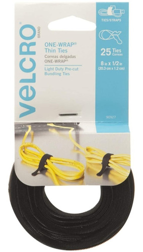 Abrojo Precinto Velcro Para Cables 20cm X25 Negro En Palermo