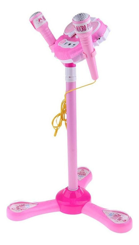 Equipo De Karaoke Micrófonos Y Puerto Usb Y Luces Atriles