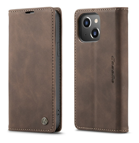 Funda Cartera De Piel Magnético De Lujo Para iPhone