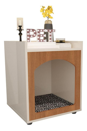 Mesa De Cabeceira Casinha De Cachorro/gato Pet Off/freijo