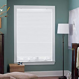 Bliwans Zebra Blinds, 34  W X 64  H, White-cordless Blackout