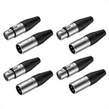 4 X Par De Fichas Canon Canon Xlr Xlr Para Microfono Premium