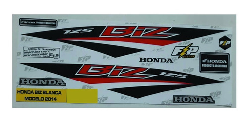 Kit Calco Honda Biz 125 2014/2015/2016 Blanca. Tmparts