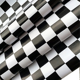 Papel Tapiz - Redodeco Adhesivo Blanco Negro Mosaico Azulejo