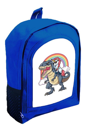 Mochila Azul Infantil  Nena Nene Dinosaurios R49