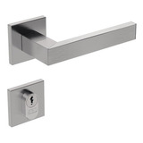 Fechadura Stam Genoa 1601 1601/i60 Inox Escovado Acabamento Inox Escovado Com Trinco Partido