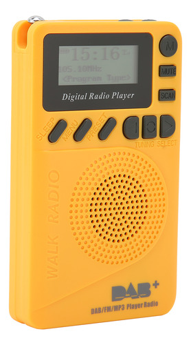 Radio De Bolsillo Portátil Dabp9 Con Pantalla Lcd, Altavoz M