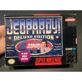 Jeopardy! Deluxe Edition Snes Caja Sola