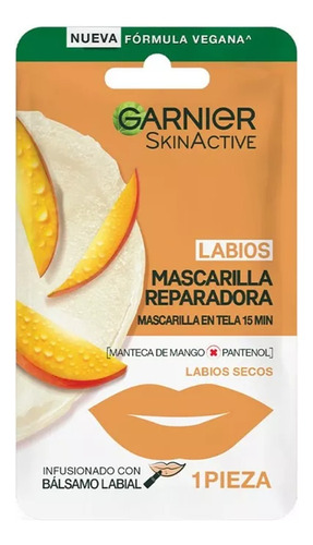 Mascarilla Labios Garnier Mango Reparadora