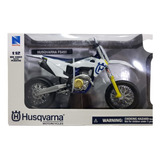 New Ray 1:12 Moto Deportiva Husqvarna Fs450 Coleccion Color Azul