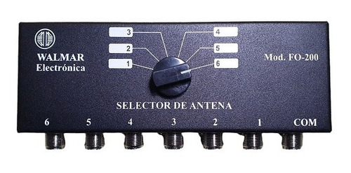 Llave Selectora Para 6 Antenas Hf  450 Watts  Walmar Fo 200