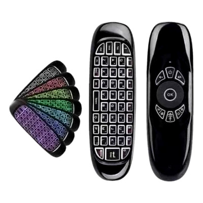 Mini Controle Teclado Air Mouse Wireless 2.4 Ghz Tv Pc Game