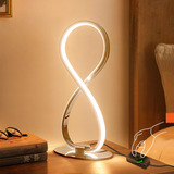 Lampara De Mesa Moderna Adebime, Lampara Led En Espiral R...