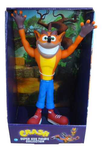 Boneco Crash Bandicoot   Original Coleção 23 Cm Com Nf