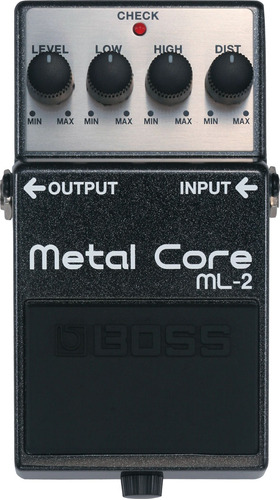 Pedal Boss Ml-2 Metal Core Distorção Para Guitarra High Gain