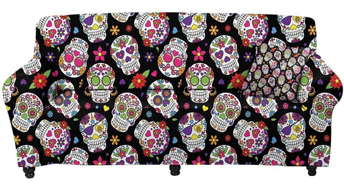 Sofá De La Cubierta Del Protector De Muebles Calavera ...