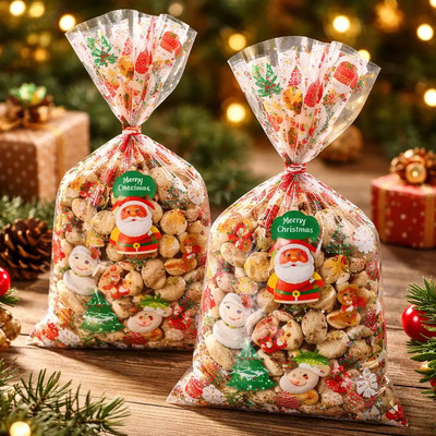 Bolsas Para Dulces Navidad Aguinaldos 100 Pzas Capacidad 1kg | Meses sin interés